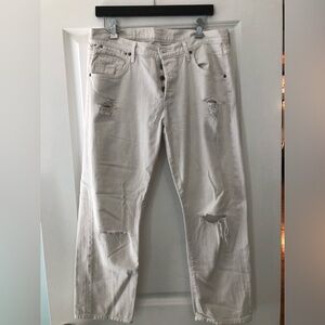 Citizens of Humanity White Distressed Jeans